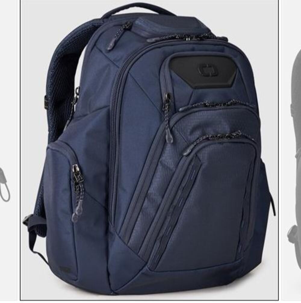 OGIO Renegade Pro RSS Backpack Navy Blue 17" Laptop Tech Travel School Work Bag